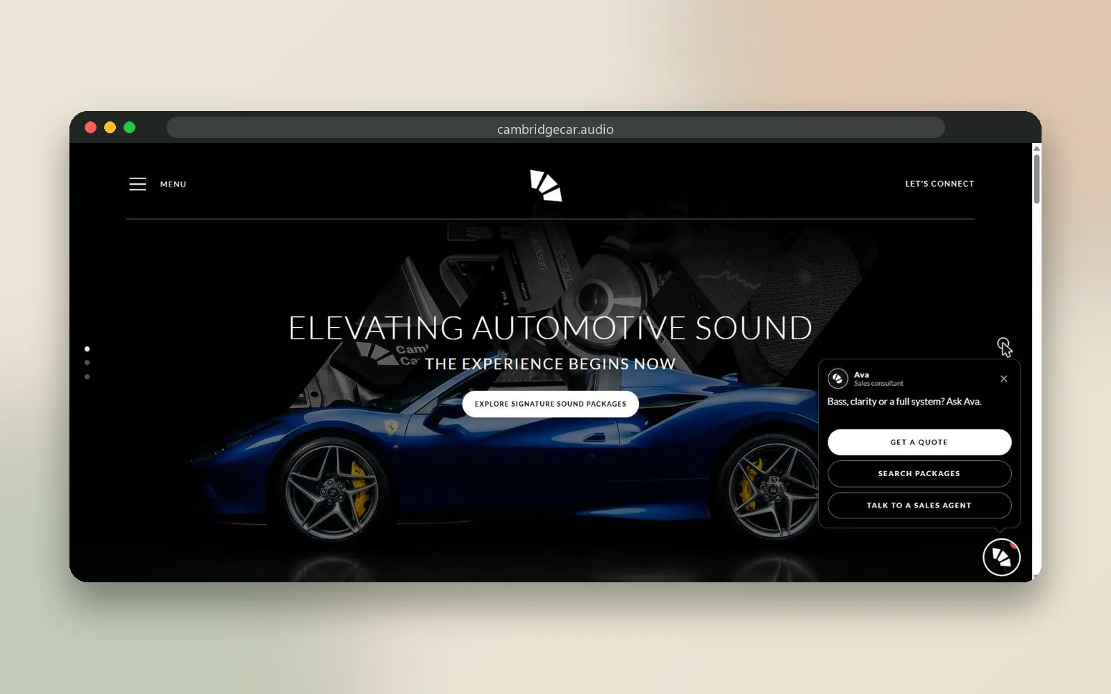 Cambridge Car Audio website